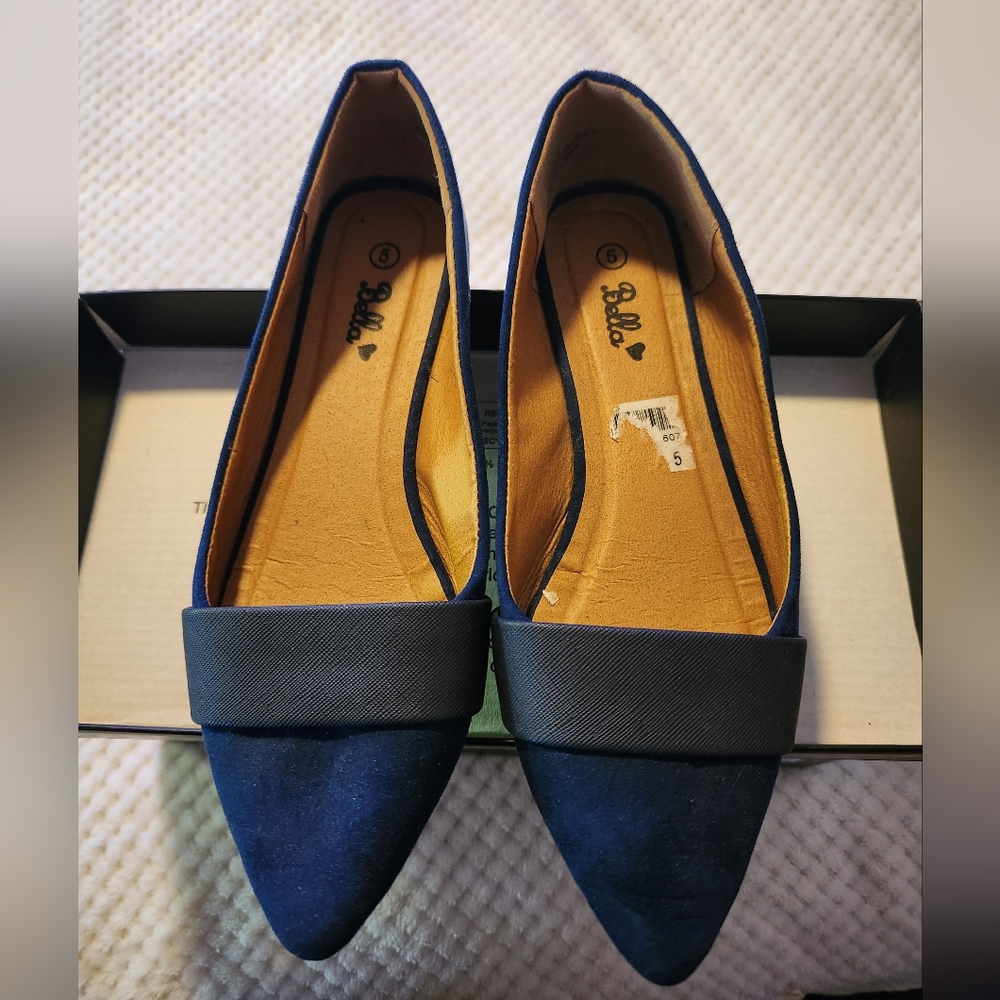 BELLA navy blue shoes